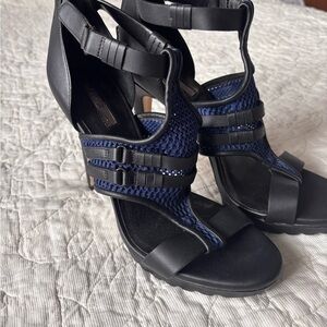 BCBGeneration Black and Navy Heels